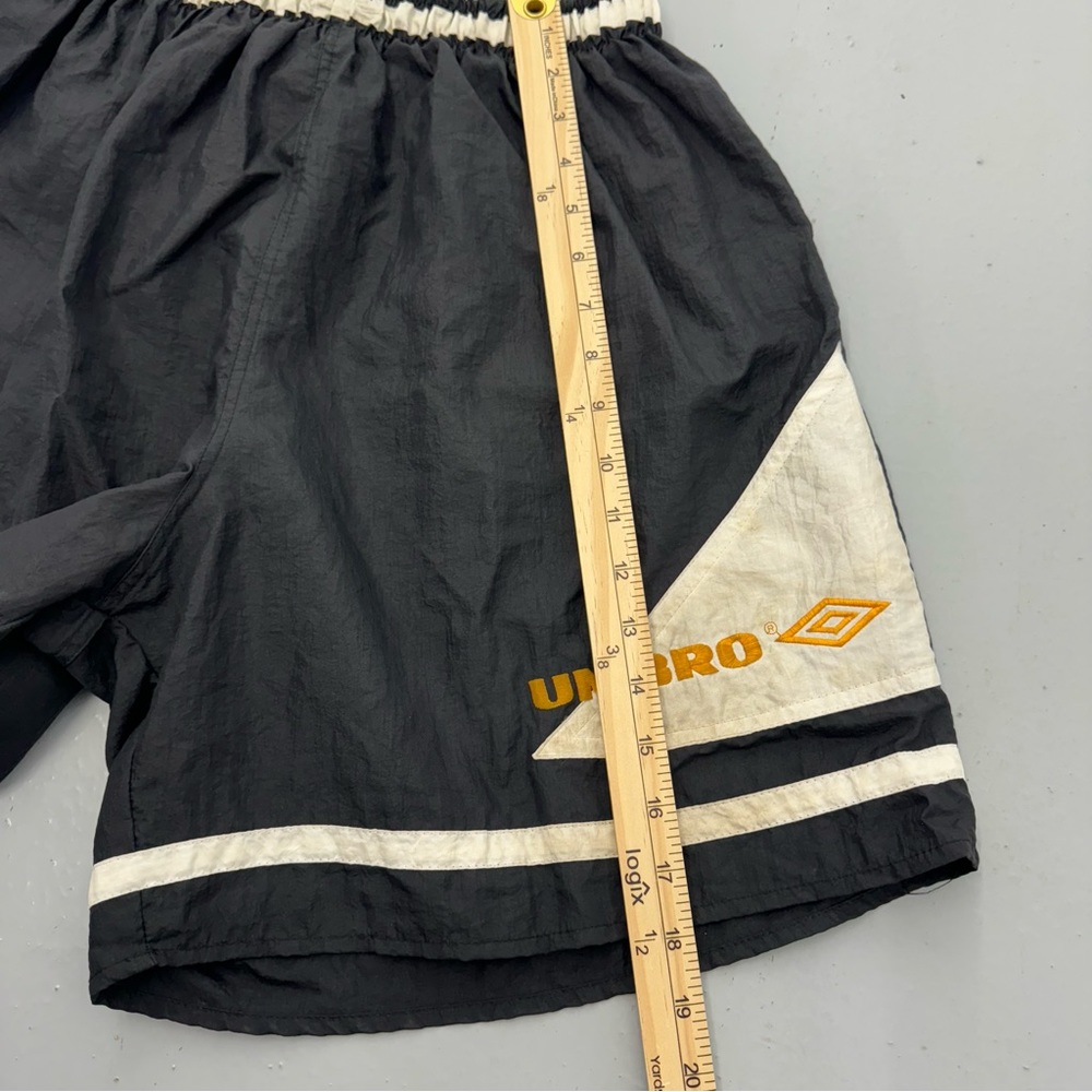 Vintage Black Umbro Soccer Shorts Nylon - Picture 6 of 6